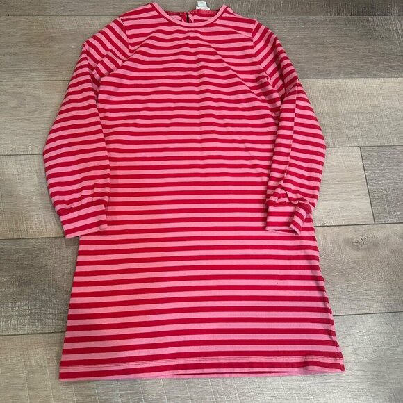 CREWCUTS GIRLS DRESS PINK AND WHITE LARGE 10-11 PERFECT FOR VALENTINES - Picture 1 of 8